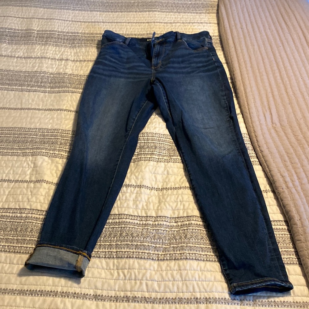 American Eagle skinny high rise Jeggings 16 Long